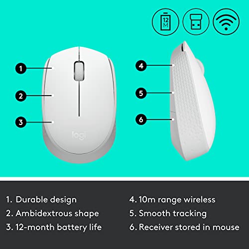 Logitech Mouse M170 Off white