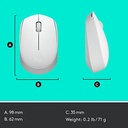 Logitech Mouse M170 Off white
