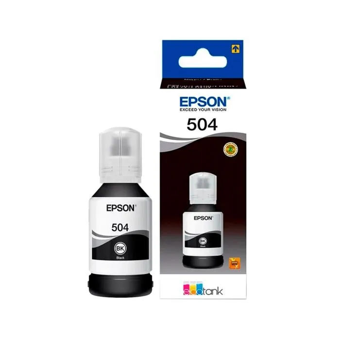 Botella de Tinta Epson T504 Negro 127ml