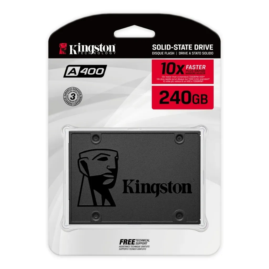 Unidad Solida Kingston SSD 240GB A400 SATA3 2.5 (7mm height)
