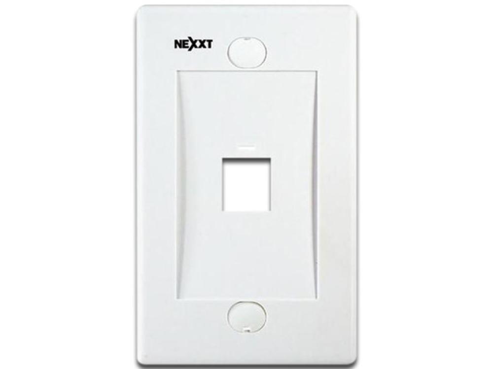 Nexxt Wall Plate 1 Port WH