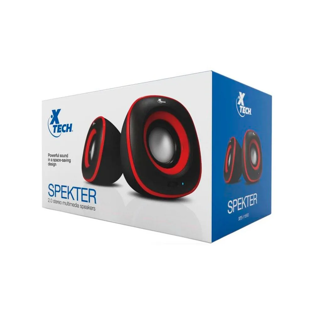 Xtech - Speakers - 2.0-channel - 6W wired XTS-115RD