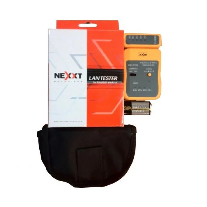Tester para Cable de Nexxt AW250NXT03 para RJ-45, RJ-11 and RJ-12,(bateria 9V no incluida)