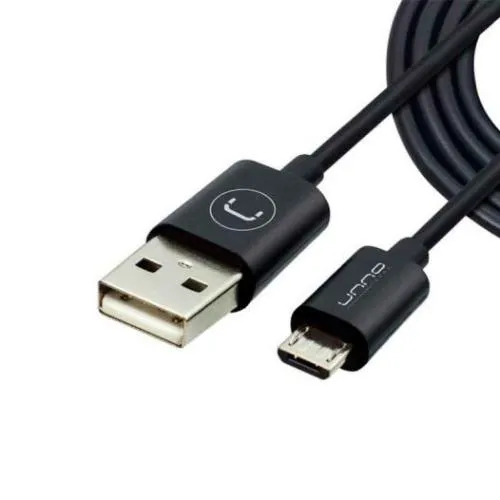 Unno Tekno Cable Micro USB, Negro 15ft