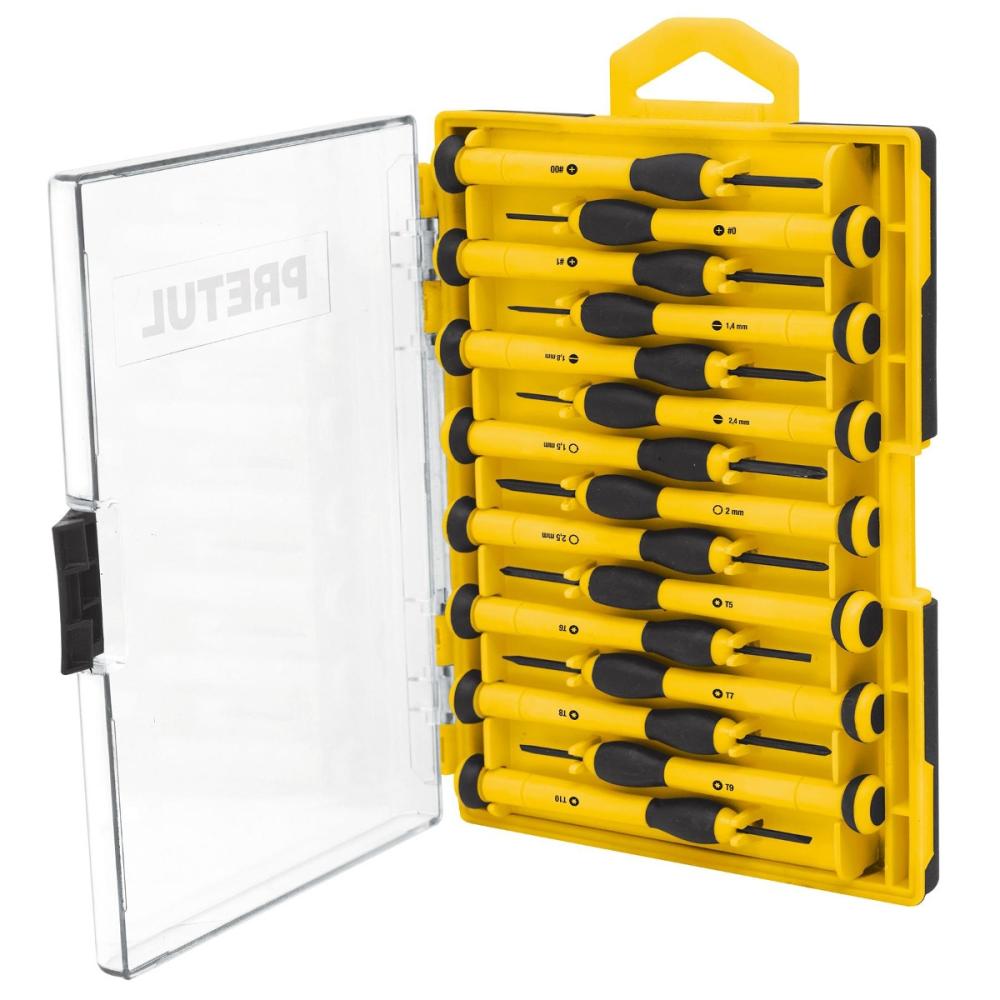 Juego de 15 Desarmadores de Joyero de Precisión, Pretul