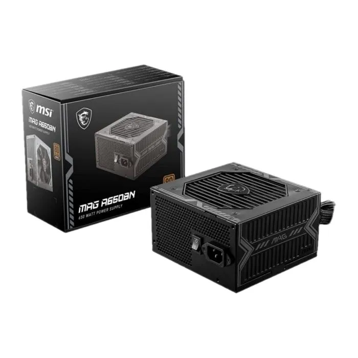 MSI MAG A550BN, Non-Modular Compact 550W Power Supply