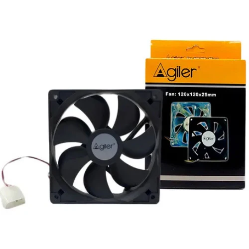 Ventilador Cooler Agiler PC 80mm Negro AGI-8025 de Alto Rendimiento