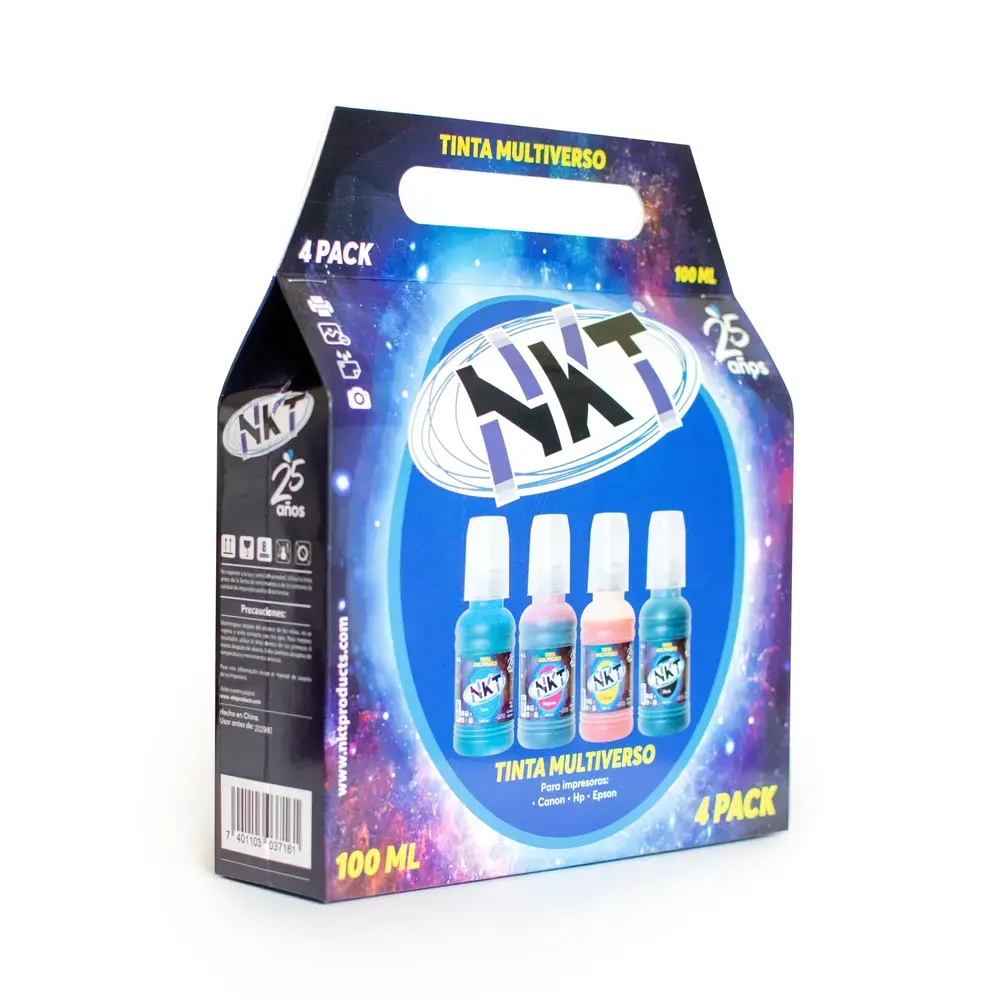 TINTA NKT 100ML 4PACK UNIVERSAL