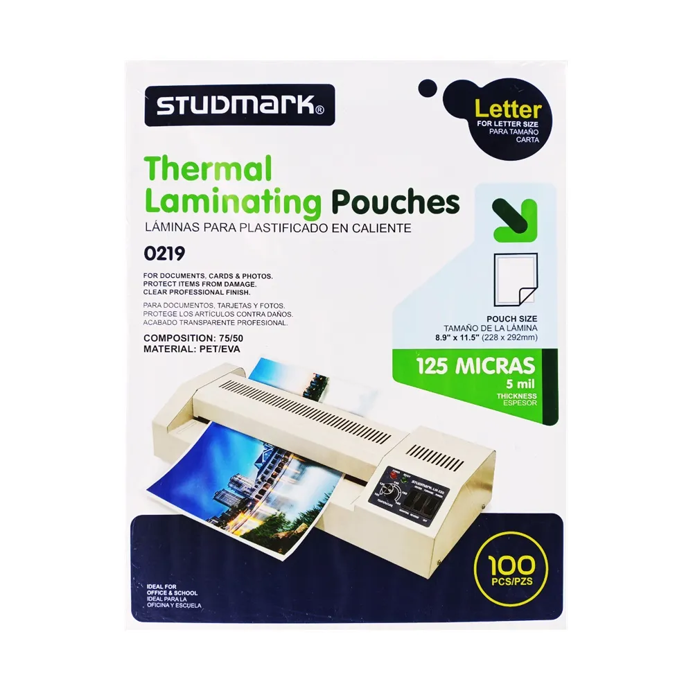 Laminas para plastificado en caliente