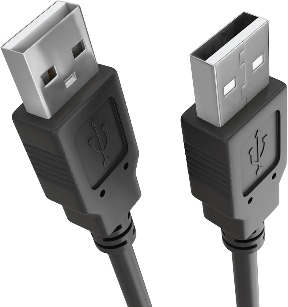 USB 2.0 A to USB A Male High-Speed 480 Mbps Cable