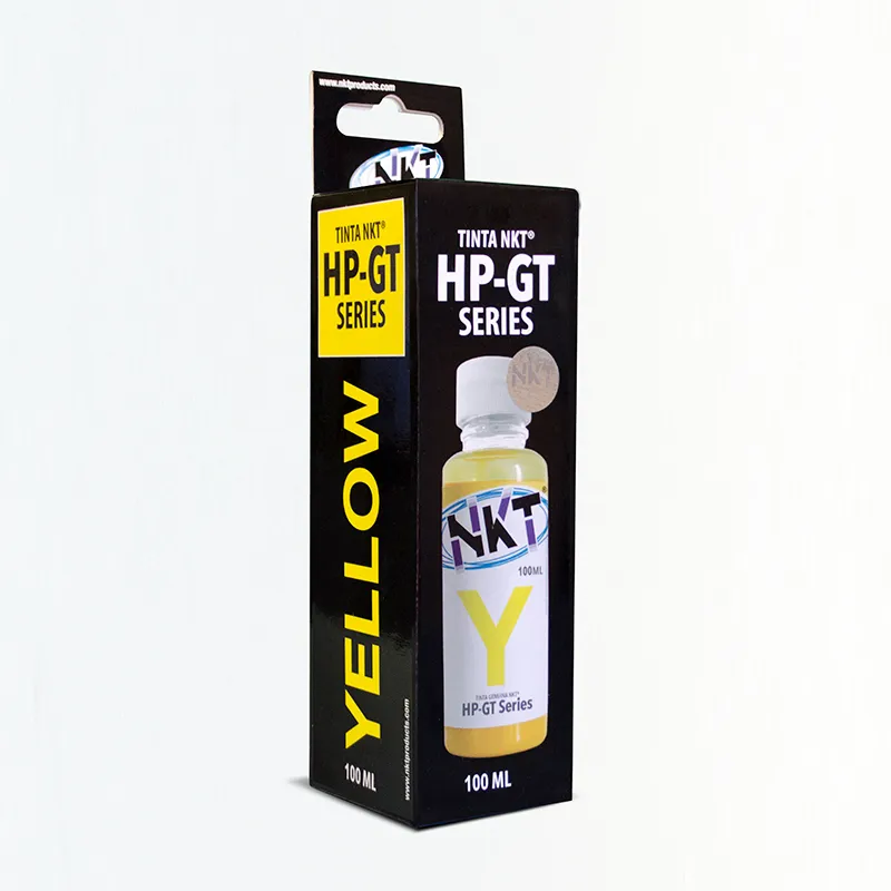 TINTA NKT YELLOW PARA HP 100ML SERIE GT