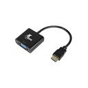 Xtech-Video Adapter HDMI male to VGA female Black XTC-363