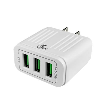 Xtech - Power adapter - 3 USB Wall Charger - 3.1 Tot Amps XTC-203