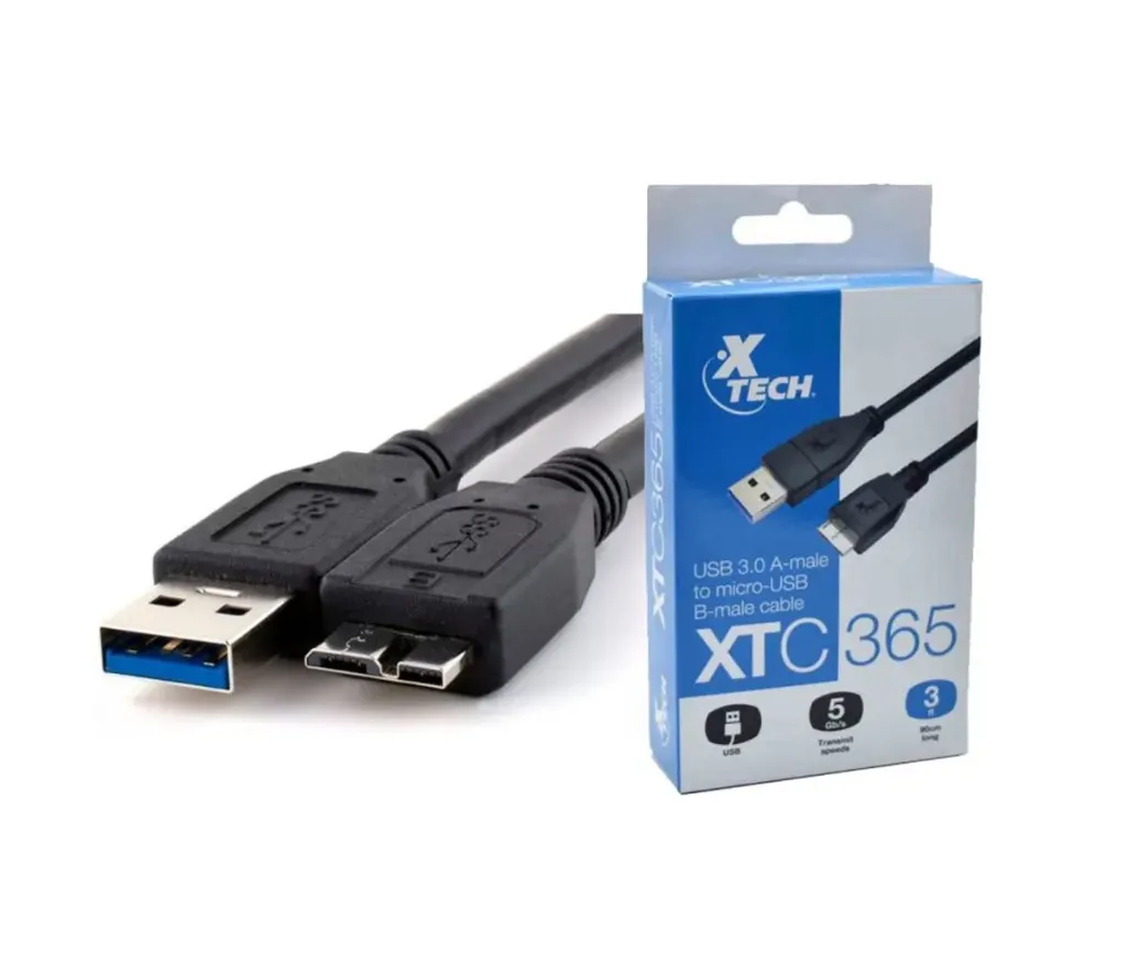 Xtech Cbl Micro USB 3.0 3ft for HD XTC-365
