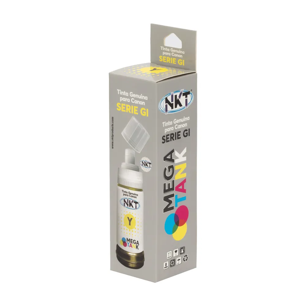 TINTA NKT 70ML MEGA TANK PARA CANON GI/AMARILLA