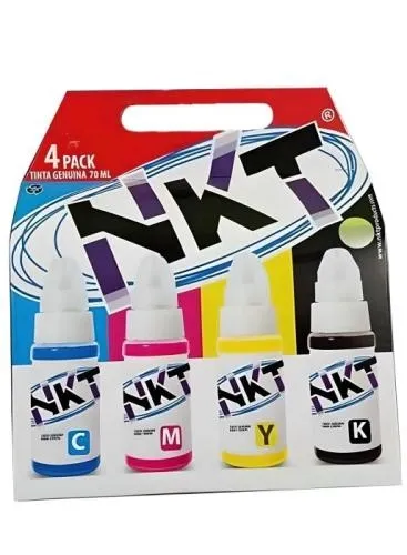 KIT de tinta 4 colores Canon MEGATANK marca NKT