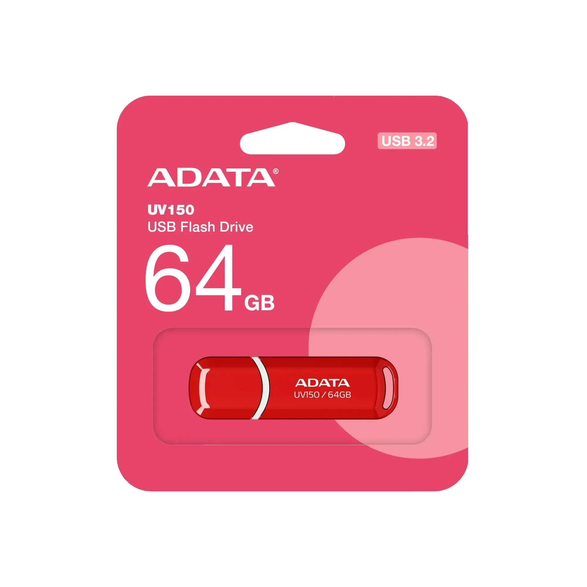Memoria USB ADATA 64GB UV150 3.0 Rojo