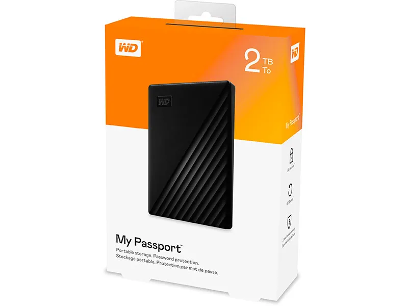WD My Passport Portable 2.5 2TB Black USB3.0
