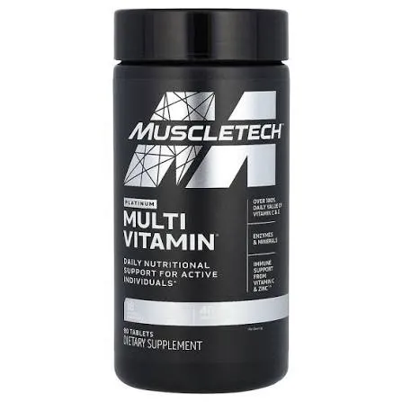 Multivitamínico Muscletech para hombres y mujeres 90 capsulas