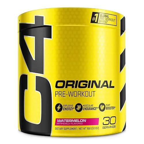 C4 Original Pre Workout Powder Watermelon Sugar Free Preworkout Energy Supplement for Men Women 150m