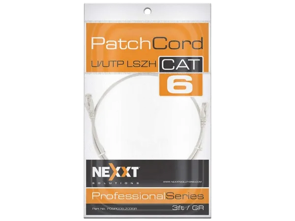 Nexxt Patch Cord Cat6 3Ft. GR