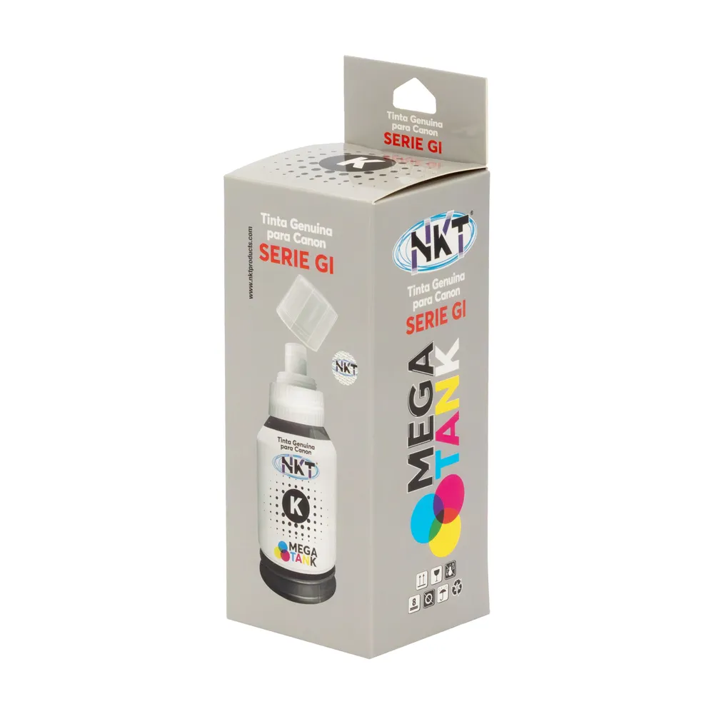 TINTA NKT DYE 135ML MEGA TANK PARA CANON GI/NEGRA
