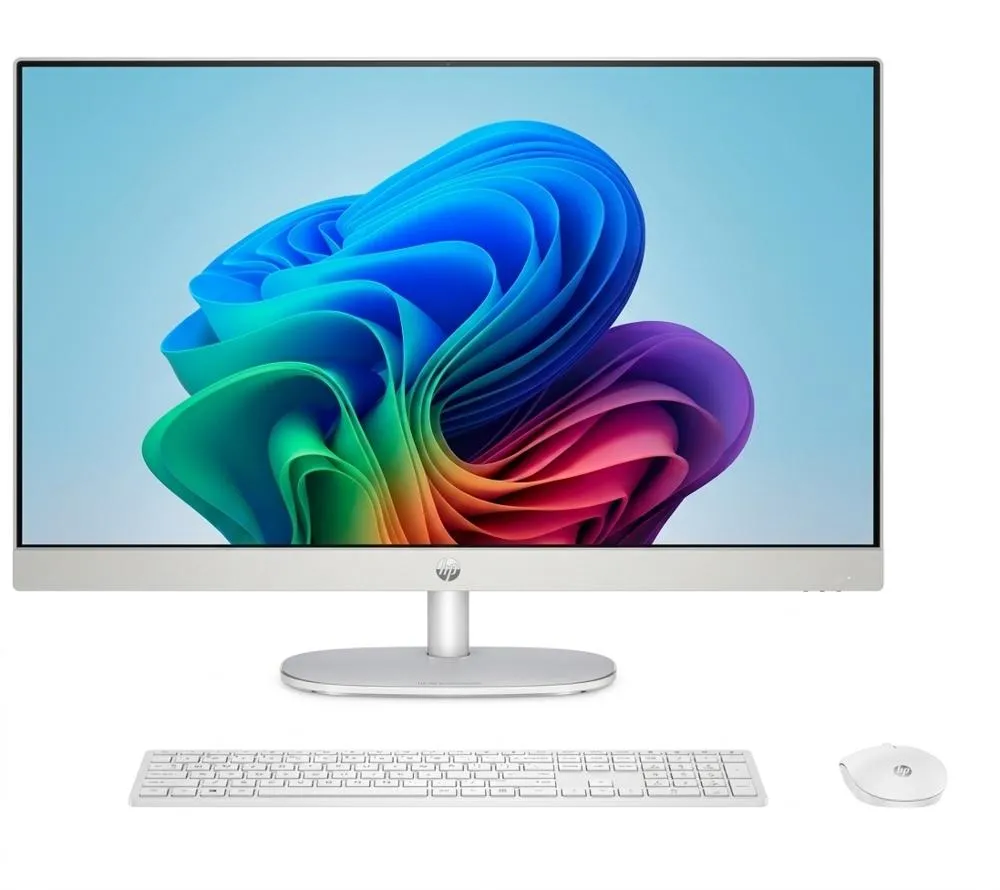 Computadora All in One, HP, 27", AMD Ryzen 5 7520U / 8GB LPDDR5 / AMD Radeon "+ Kit de Teclado y Mouse inalabrico"