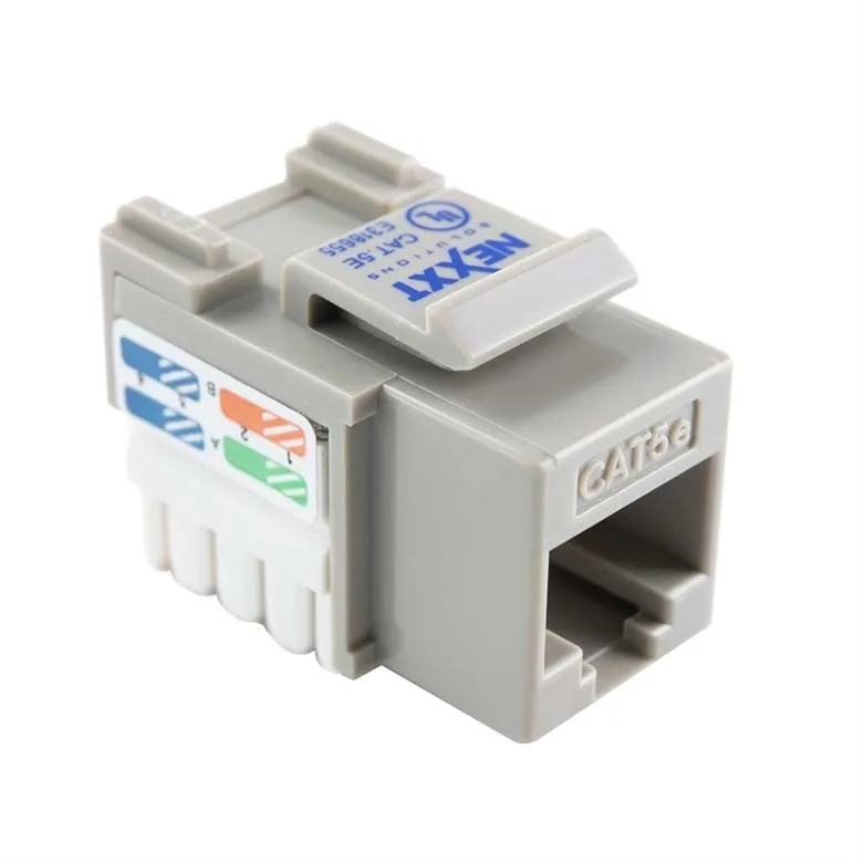 Inserto Modular Nexxt Solutions Jack Keystone Cat5e RJ-45 Gris