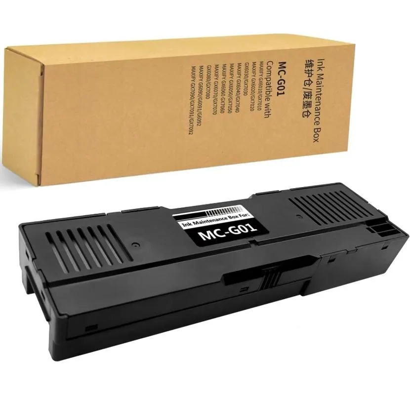 Cartucho De Mantenimiento GENERICO MC-G01 Para Impresoras Canon MAXIFY GX6010 y GX7010