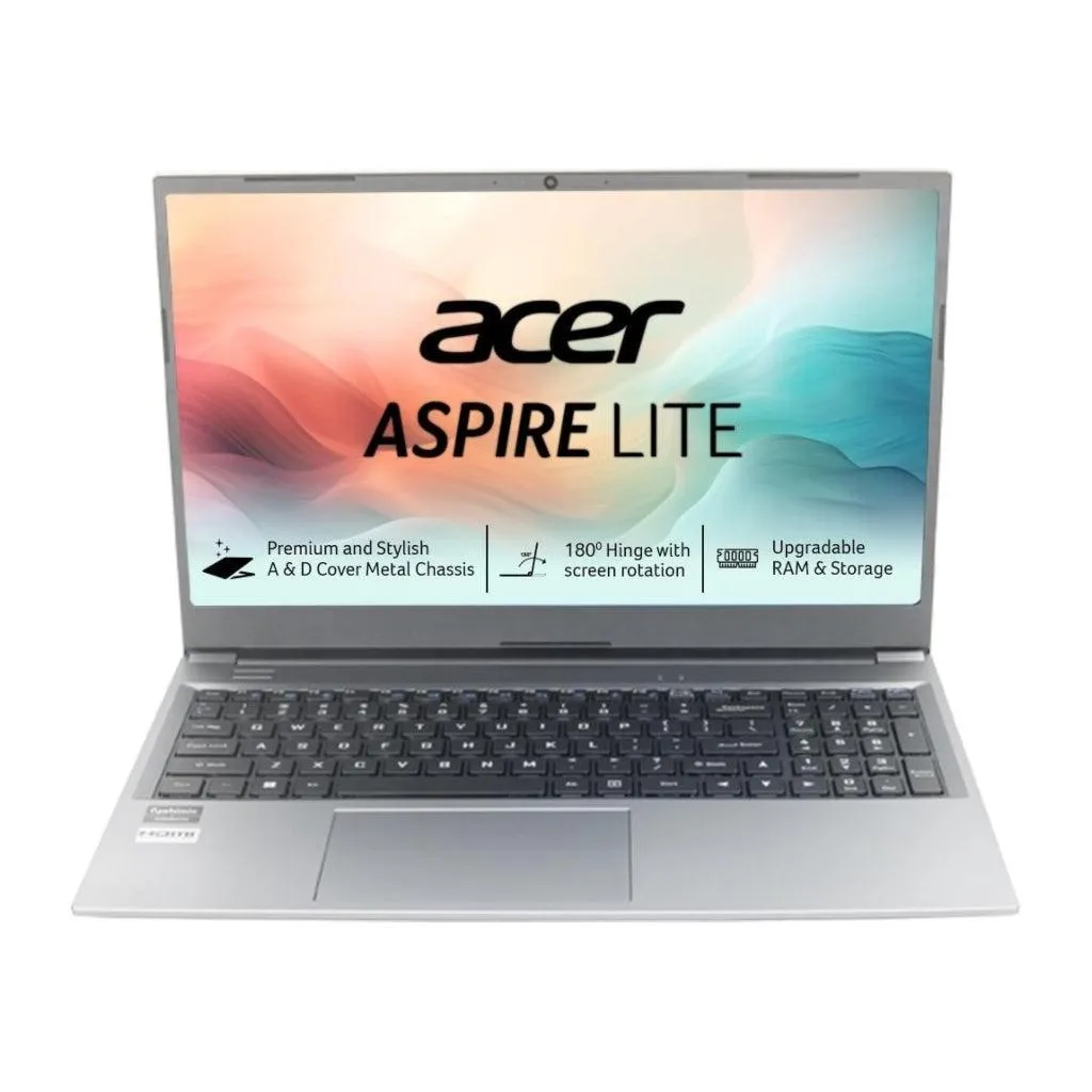 Acer Aspire Lite - Notebook - 15" - AMD Ryzen 5 6600H / 4.3 GHz - 16 GB - DDR5 SDRAM - 512 GB SSD - AMD Radeon - Windows 11 Home - Silver Spa