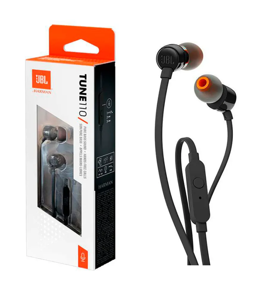 Jbl Earphone Tune 110 Black