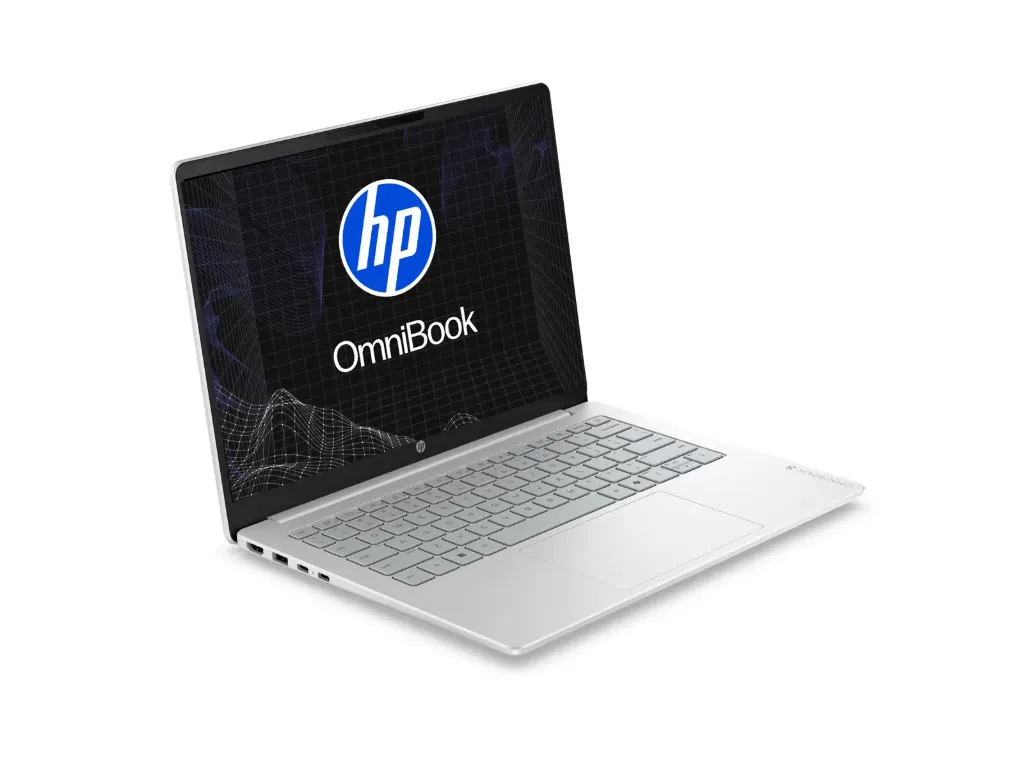 HP Omnibook 14-hu0050la - Notebook - 14" - 1920 x 1200 - Intel Core 5 120U / 5.0 GHz - 8 GB - DDR5 SDRAM - 512 GB - Integrated graphics - Windows 11 Home Single Language - Silver