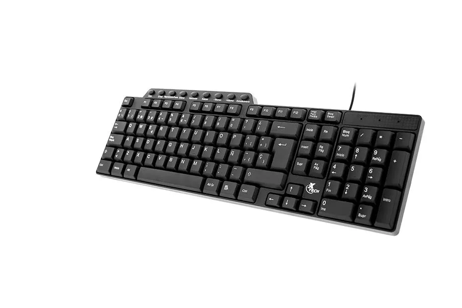 TECLADO Xtech Kybd Wrd MM USB Spa XTK-160S Black